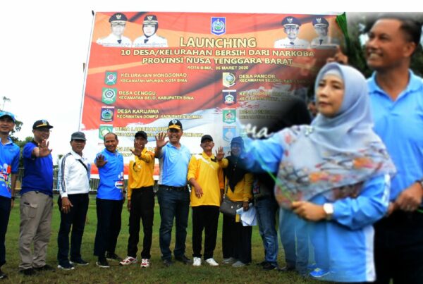 Ka. BNNP NTB Dampingi Wagub Launching Desa Bersinar Tahun 2020
