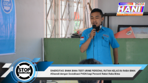 Sinergitas BNNK Bima Test Urine Personil Rutan Bima