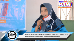 Sinergitas BNNK Bima Test Urine Personil Rutan Bima