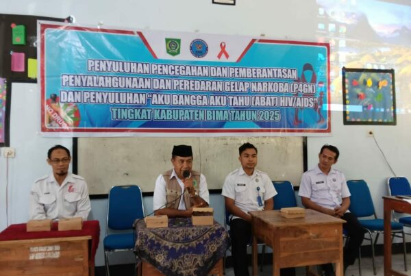 BNNK Bima Sosialisasi Bahaya Narkoba di SMPN 3 Palibelo Kab. Bima