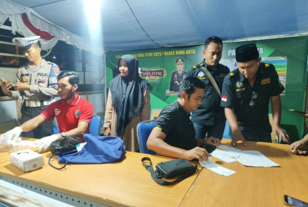 Pastikan Mudik Aman, BNNK Bima Tes Urine Supir Bus AKAP